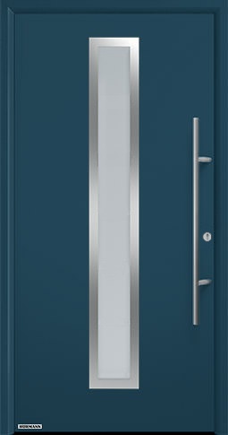 Входная дверь Hormann (Германия) Thermo65, Мотив 700 S цвета титан металлик