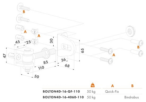 Купить Прикручиваемая петля Locinox (Бельгия) BOLTON4D-16-QF — для калитки и ворот в Белогорске
