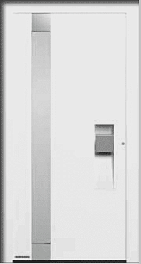 Двери входные алюминиевые ThermoCarbon Hormann - Мотив 306 в Белогорске